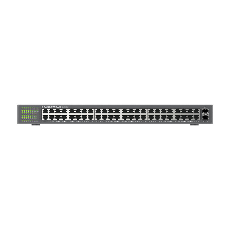 Unmanaged Gigabit Switch / 48 Gigabit Ports 10/100/1000 Mbps / 2 SFP Fiber Ports