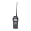 VHF Marine Portable Transceiver, Large Keys and Easy-to-Grip Design, 6 W, 12 Hours of Battery Life (with BP-296 battery), Channel History Function Stores the Last Five Channels Used for Easy Recall, Float and Flash Function, Stylish Design, Black.