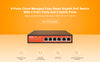 Gigabit 6‑Port PoE+ Switch (4 PoE+ Ports up to 60 W) with Cloud Management, Mobile Remote Maintenance, Anti‑Loop Business Continuity, Real‑Time Alarms, and ONVIF IP Camera Identification