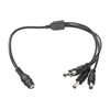 Cable with 3.5 mm Female Jack Connector with 4 Male Jack Outputs (Power Splitter) / OCTOPUS TYPE / 4 Male Connectors / 1 Female Connector / 3.5 Jack
