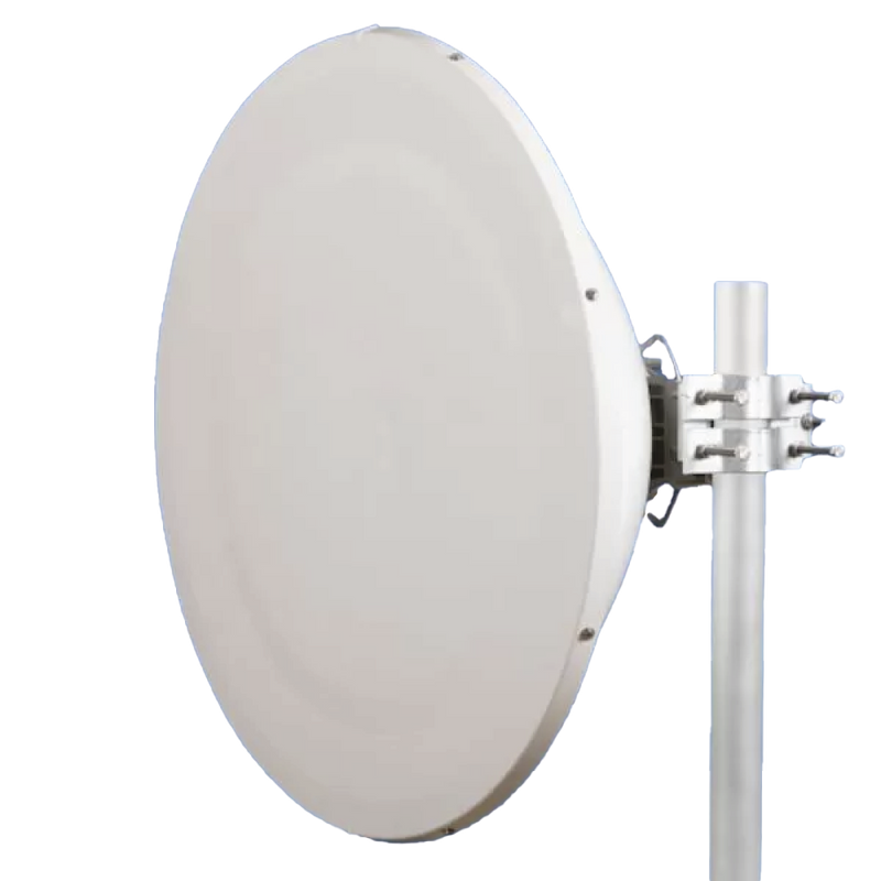 Antena parabólica para radio B11, conector circular, 10.1 ~ 11.7 GHz, 2.95 pies (0.9 m) de diámetro