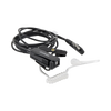 Microphone with Headphone 2 wire black Color.