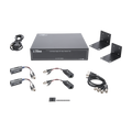 4-CHANNEL ACTIVE TRANSCEIVER Kit / VIDEO+POWER in a single UTP Cable / 150 meters in 4K, 200 meters in 5 MP/ Sends 36 Vdc and Receives 12 Vdc / ALL INCLUDED FOR RACK / Compatible with HD-TVI/CVI cameras/ AHD/CVBS / CLEAN INSTALLATION.