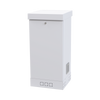 Rack Enclosure, Capacity for 20 Rack Units, 21.77 in wide, 48.90 in deep, Double doors with adjustable front and intermediate posts, White color