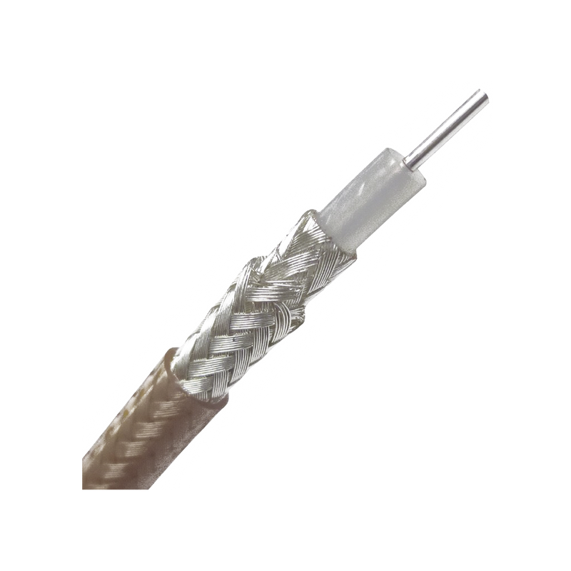 1000 ft Reel Coaxial Cable Type RG-142, Double Shield, 50 Ohms Solid Copper Conductor and Tinned Copper Mesh