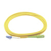 Single Mode LC/UPC - SC/APC Simplex Fiber Optic Jumper, yellow 3 meters