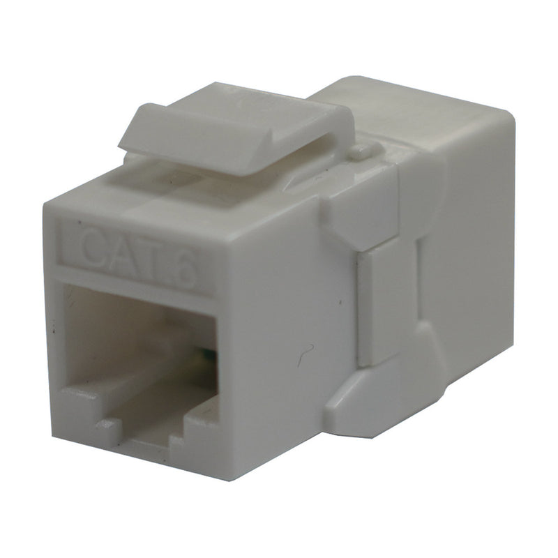 UTP Cat6 female RJ45 to RJ45 female coupler Color White