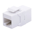 UTP Cat6A female RJ45 to RJ45 female coupler Color White