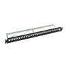 Modular patch panel STP 24 ports, 1U, with Bar to Organize Cable