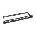 Modular Patch Panel, 24-port, 1U, with Cable Management Bar