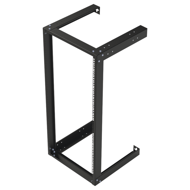 19" 24U Open Frame Rack for Wall Mounting