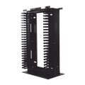 24U 4ft x 19in Professional 2-post Open Frame Steel Rack with Vertical Cable Management
