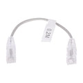 Slim Patch Cord UTP Cat6 - 0.65 ft (20 cm) Gray, Reduced Diameter (28 AWG)