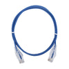 Slim Patch Cord UTP Cat6 - 3.28 ft (1 m) Blue, Reduced Diameter (28 AWG)