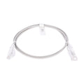 Slim Patch Cord UTP Cat6 3 ft Gray 28 AWG