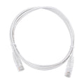Slim Patch Cord UTP Cat6 - 4.9 ft (1.5 m) White, Reduced Diameter (28 AWG)