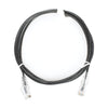 Slim Patch Cord UTP Cat6 7 ft Black 28 AWG