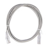 Slim Patch Cord UTP Cat6 7 ft Gray 28 AWG