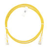Slim Patch Cord UTP Cat6 7 ft Yellow 28 AWG