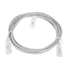 Slim Patch Cord UTP Cat6 10 ft Gray 28 AWG