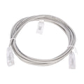 Slim Patch Cord UTP Cat6 10 ft Gray 28 AWG