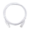 Slim Patch Cord UTP Cat6 - 9.84 ft (3 m) White, Reduced Diameter (28 AWG)