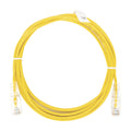 Slim Patch Cord UTP Cat6 10 ft Yellow 28 AWG