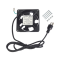 110 Vac Cooling Fan for Wall Cabinets, 12 x 12 cm.