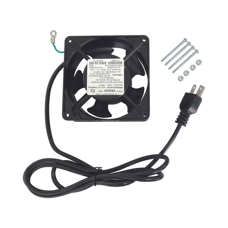 110 Vac Cooling Fan for Wall Cabinets, 12 x 12 cm.