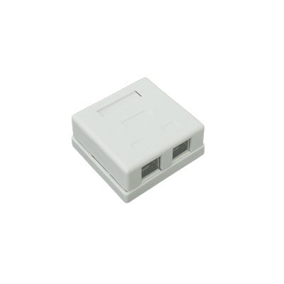 Wall Box 2-Port STP Cat5e Jack