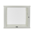 Linkedpro Wall Mount Enclosure, 19in, Perforated Door, 9 RU, 380 mm Work Depth, White. SHIPPED ASSEMBLED.