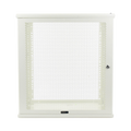 Linkedpro Wall Mount Enclosure, 19in, Perforated Door, 12 RU, 13.15 in (334 mm) Work Depth, White. Shipped fully ASSEMBLED.
