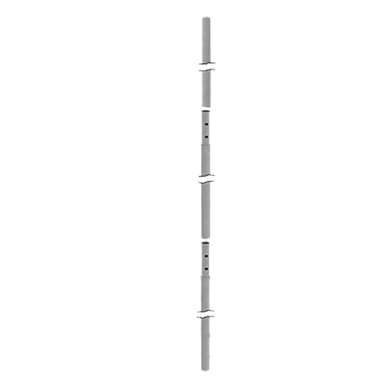 Section Mast 12.8 m x 48 mm Gauge 30, Hot-Dip Galvanized