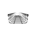 MallaFils Zinc-Electroplated Mesh tray 2.13'/3.94' (54/100 mm), length 9.84ft (3m)