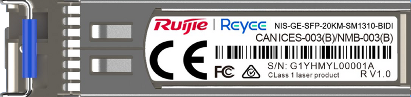 Industrial Mini-Gbic SFP Transceiver 1GB Single-Mode LC BIDI (TX:1310, RX:1550) Up to 20 Km
