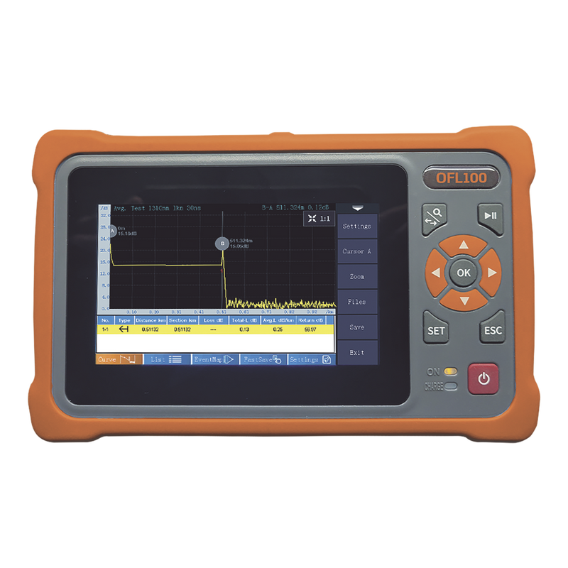 OTDR for Optical Fiber Testing, for 1310 & 1550 nm Wavelength / SC/APC input