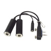 Headset adapter with PTT socket for Radios ICOM A16 Aviation Radios