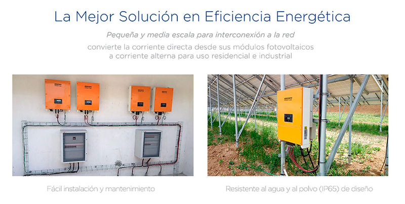 Solar Kit On-grid System 1 kW of Power, 220 Vac with String Inverter and Solar Panels