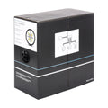 1000 FT Cable Reel, Cat6, 24 AWG, Extreme Weather, Black, Unshielded, for Outdoor Use.
