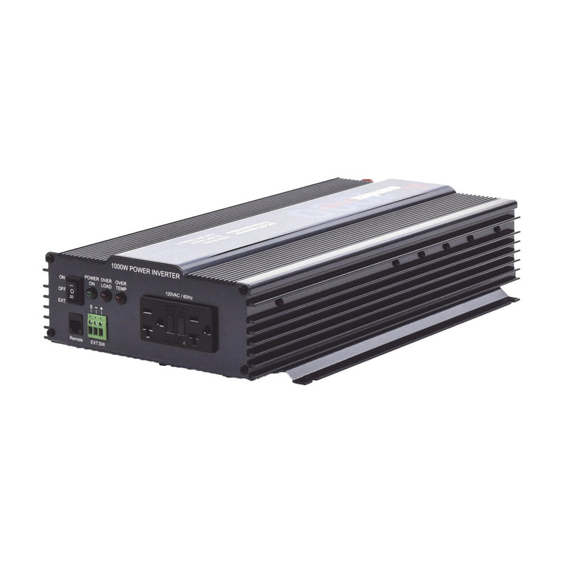Pure Power Inverter, 1000 W, Input 12 Vdc, Output 120 Vac 60 Hz, Heavy Duty