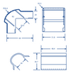 Esquina exterior blanca compatible con PT48 (6110-01002)