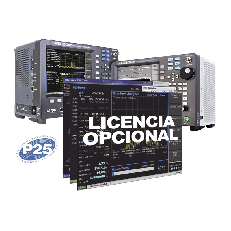 Software Option for APCO Project 25 Phase 1 on R8000 /R8100.
