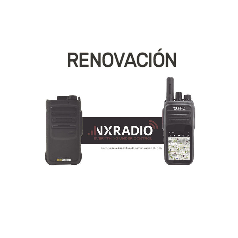 1YR Extend NXRadio Service for NXPOC130/ TE390/TXR50A/TXR58A (Annual licensing)