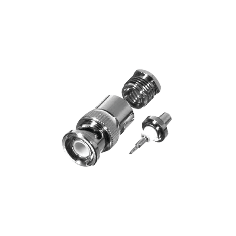 BNC Male Connector Solderless Clamp / RG-58/U, RG-142/U, RG-55/U