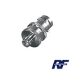 Adaptador de conector hembra BNC a hembra SMA para radios portátiles Kenwood y Uniden, níquel/oro/PTFE.