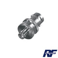 Adaptador de conector hembra BNC a hembra SMA para radios portátiles Kenwood y Uniden, níquel/oro/PTFE.