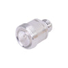 Adaptador de lΓnea de conector hembra DIN 7-16 a hembra N, plata / plata / PTFE.