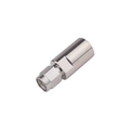 Adaptador recto de conector macho FME a macho SMA, níquel/oro/PTFE.