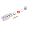 N Female Connector for clamping onto RG-58/U, RG-142/U cables.