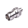Straight Adapter from TNC Female Connector to SMA Female, Nickel/ Gold/ PTFE.